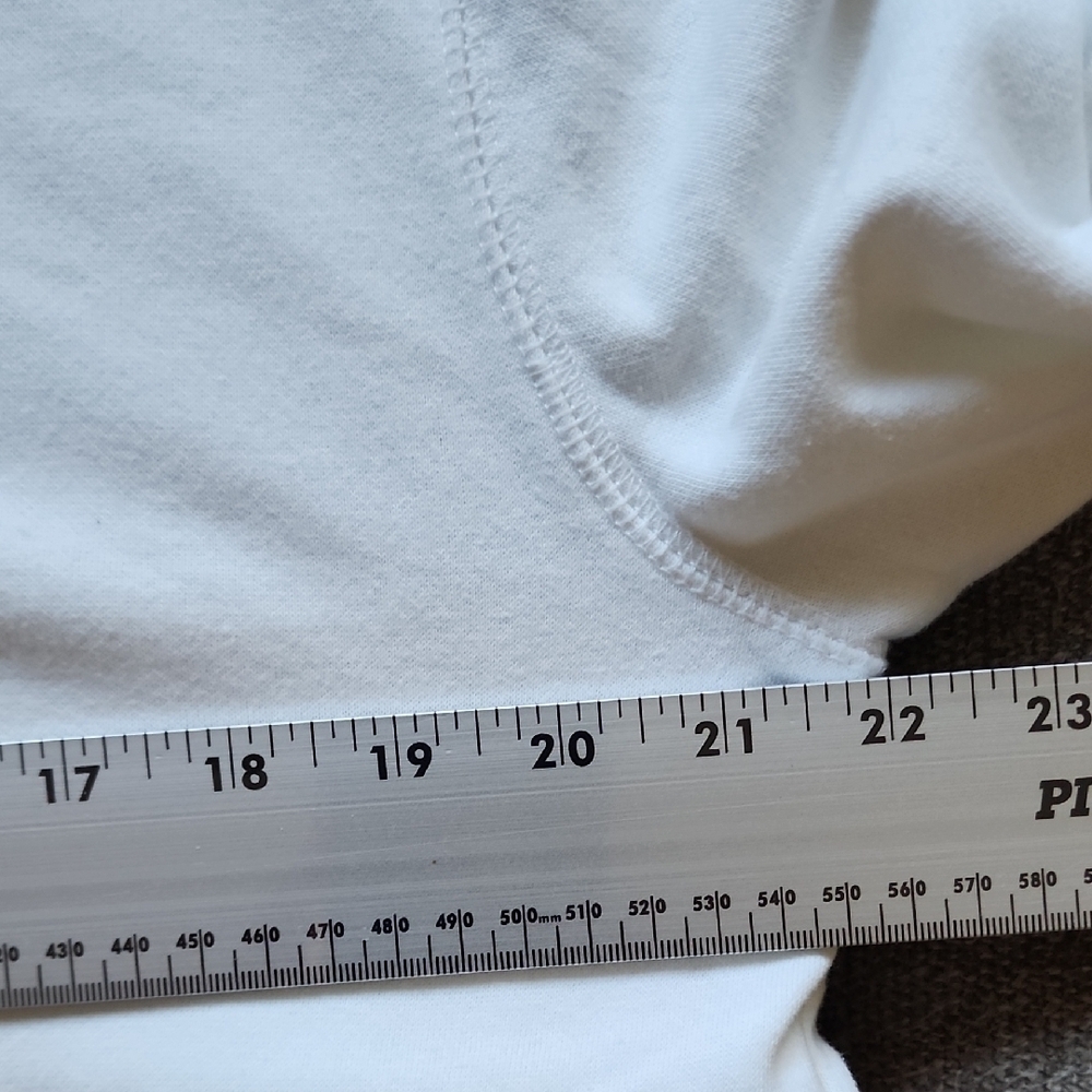 Polo Ralph Lauren White Graphic Crewneck Sweatshirt Blue Yellow Logo - Picture 6 of 8